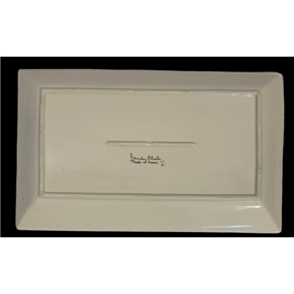 VINTAGE BRENDA CHARLIE NATIVE AMERICAN COLLECTABLE ACOMA PUEBLO PLATTER NIB - Picture 4 of 4